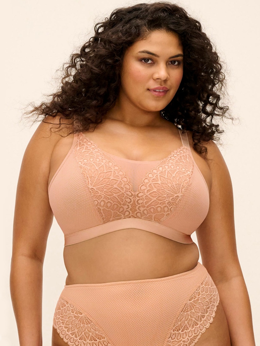 Бралетт без косточек Elomi Tiernie Bralette (Бежевый) – фото 4