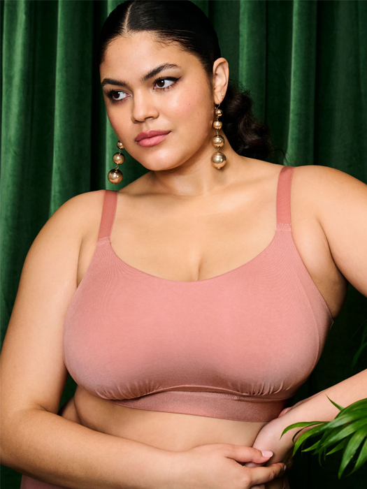 Бралетт без косточек Elomi Downtime Bralette (Розовый) – фото 4