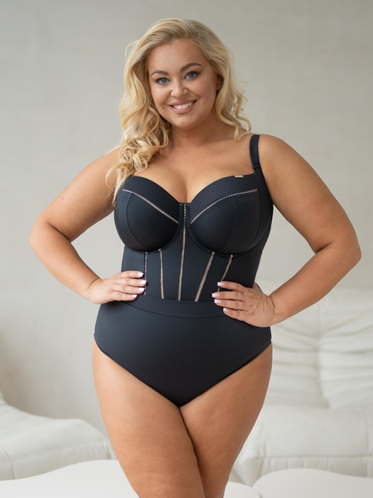 Слитный купальник Kris Line Solar Body Soft Full Cup (Black)