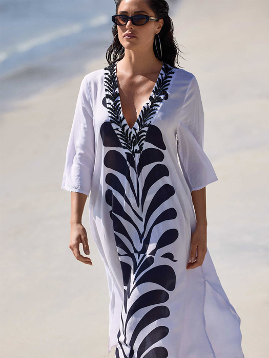 Платье Туника David Kim Kaftan (Ivory)