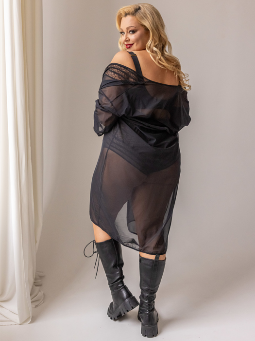 Халат Krisline Hypnotic (Black) – фото 3