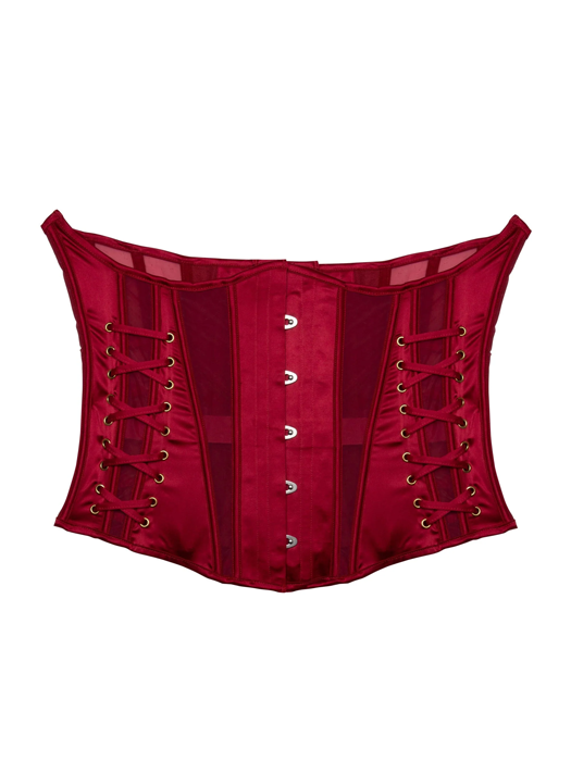 Корсет Bettie Page Etta Tie Underbust (Красный) – фото 2