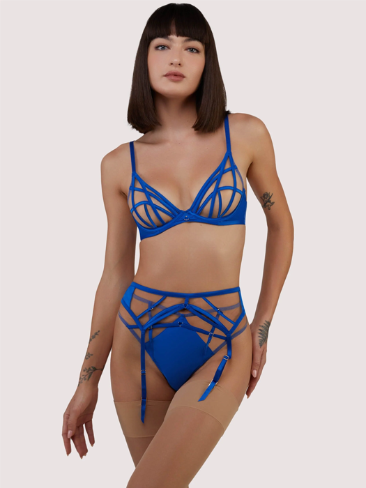 Пояс для чулок Playful Promises Ramona (Cobalt Blue)