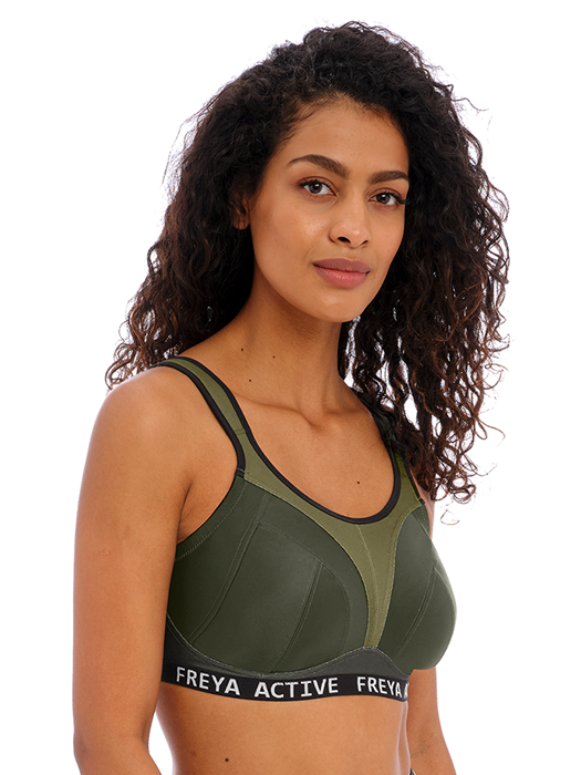 Спортивный бюстгальтер без косточек Freya Active Dynamic (Khaki)