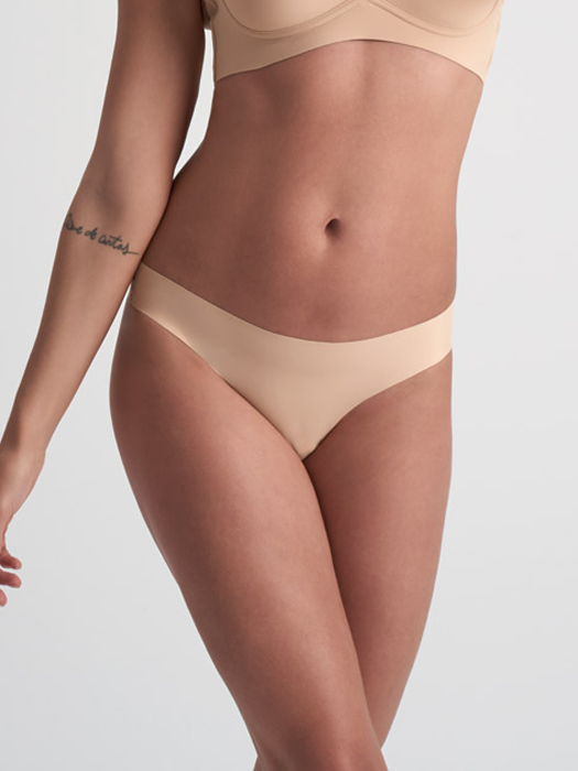 Трусы BYE BRA Invisible Brazilian (2 Pack: Beige, Black)