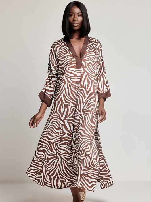 Платье-туника David Freya Maxi Kaftan (Разноцветный) – фото 1
