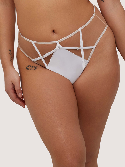 Трусы высокие Playful Promises Ramona (White)