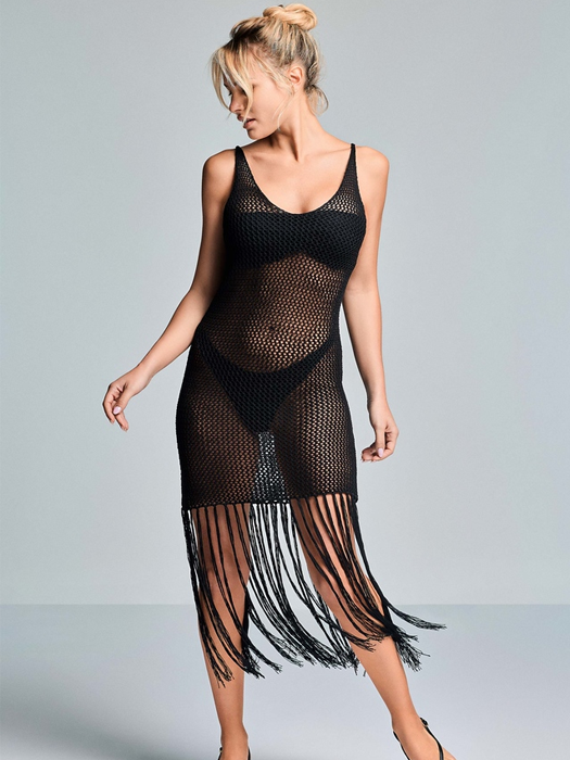 Платье Vacanze Italiane Miranda Strappy Dress (Black)