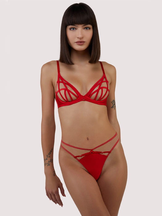 Трусы стринги Playful Promises Ramona (Red)