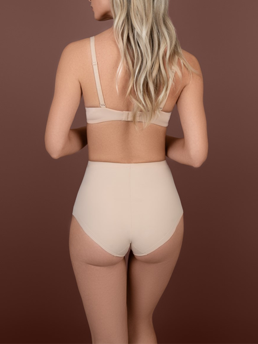 Трусы моделирующие BYE BRA Sculpting Mid Waist Brief (Beige)