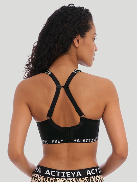 Спортивный бюстгальтер без косточек Freya Active Dynamic (Pure Leopard Black)