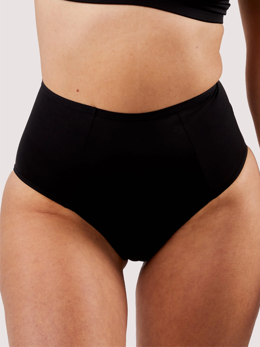 Трусы Second Skin Recycled Highwaist Brief (Black)