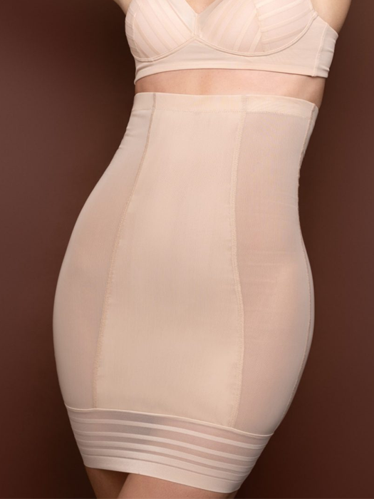 Юбка моделирующая BYE BRA Powermesh High Waist Skirt (Beige)