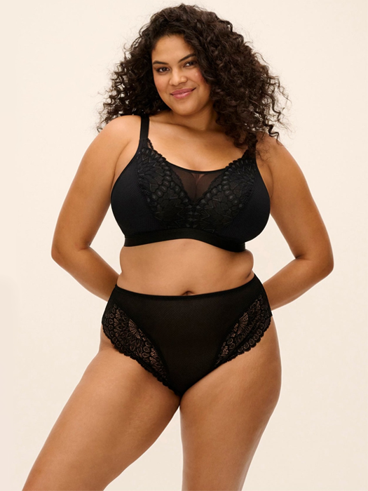 Бралетт без косточек Elomi Tiernie Bralette (Черный) – фото 1