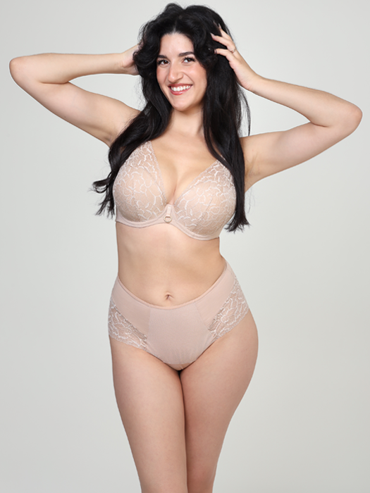 Бюстгальтер Lemax Aria Oil Push Up Long Lace (Natural Beige) – фото 3