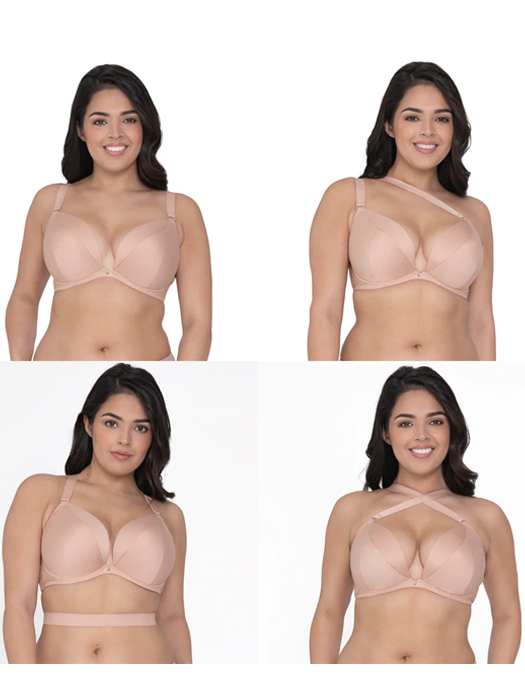 Бюстгальтер Curvy Kate Superplunge Multiway Padded Plunge (Бежевый) – фото 7