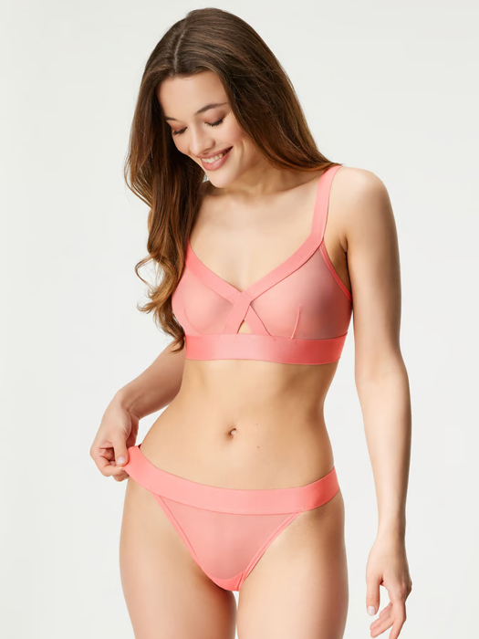 Бралетт DKNY Sheers Triangle 4084 (Shell Pink)