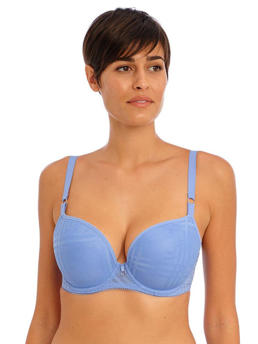 Бюстгальтер с твердой чашкой Freya Fatale Moulded Plunge (Cornflower)