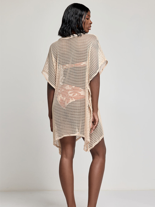 Платье Туника David Cora Poncho (Ivory)