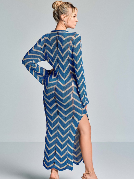 Платье Vacanze Italiane Nefertari Long Dress (Blue)