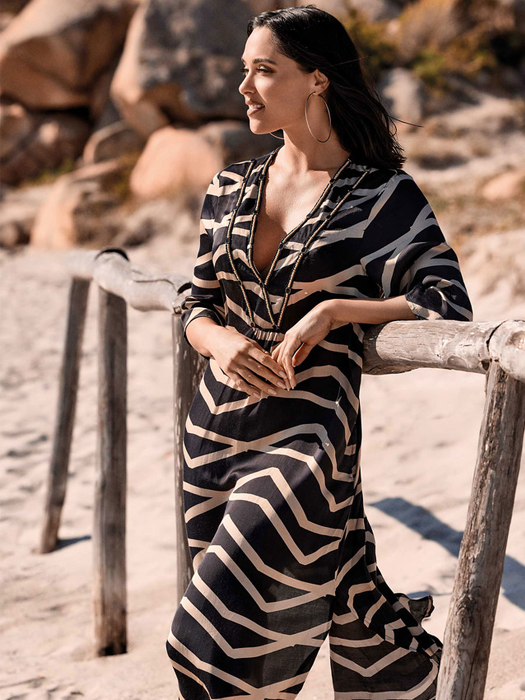 Платье туника David Kim Kaftan (Черный) – фото 3