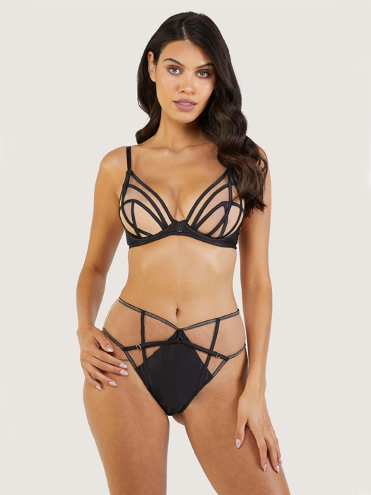 Трусы высокие Playful Promises Ramona (Black)