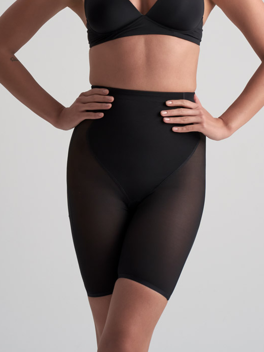 Шорты корректирующие BYE BRA Powermesh High Waist Short (Black)