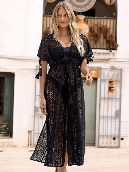 Платье Туника Iconique Temptation Maxi Cover Up (Black)