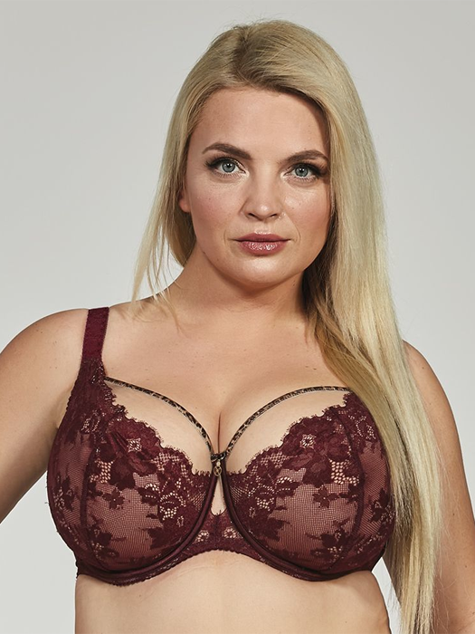 Бюстгальтер Kris Line Selena Soft Lace (Burgundy)