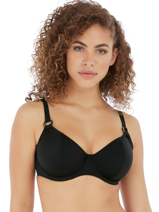 Верх купальника Freya Coco Wave Plunge Bikini (Черный) – фото 1