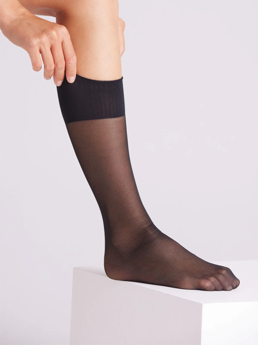 Носки Ysabel Mora 2-Pack Long Tights Anti-Pressure Cuffs 20 Den (Black)