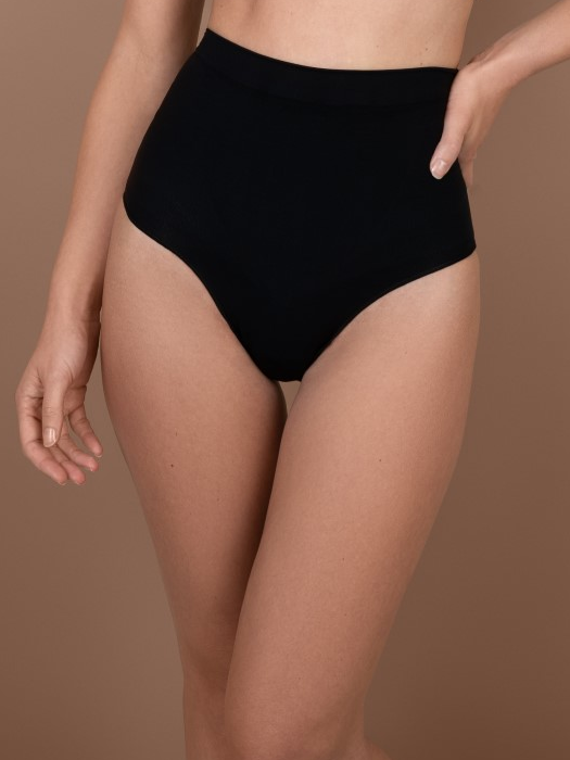 Трусы BYE BRA Soft Touch Seamless Mid Waist Brief (Black)