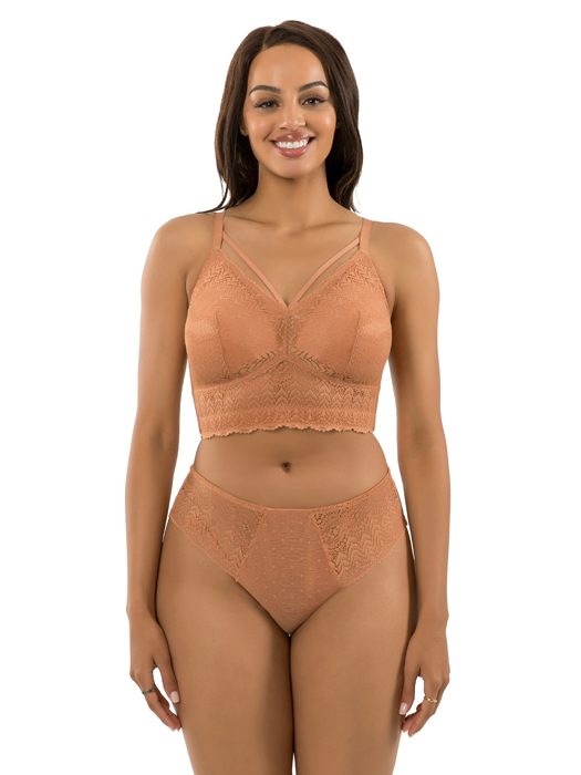 Бюстгальтер без косточек Parfait Mia Lace (Коричневый) – фото 1