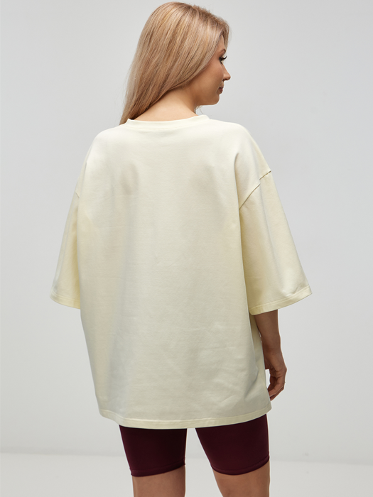 Футболка оверсайз (Сливочное масло)