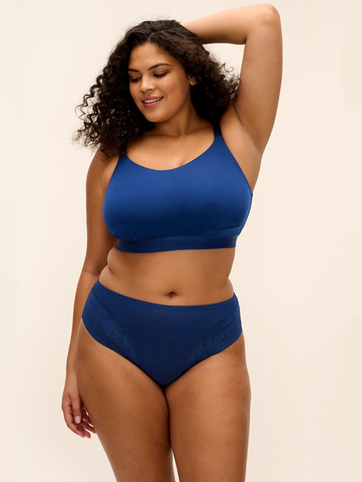 Бралетт без косточек Elomi Downtime Bralette (Синий) – фото 1