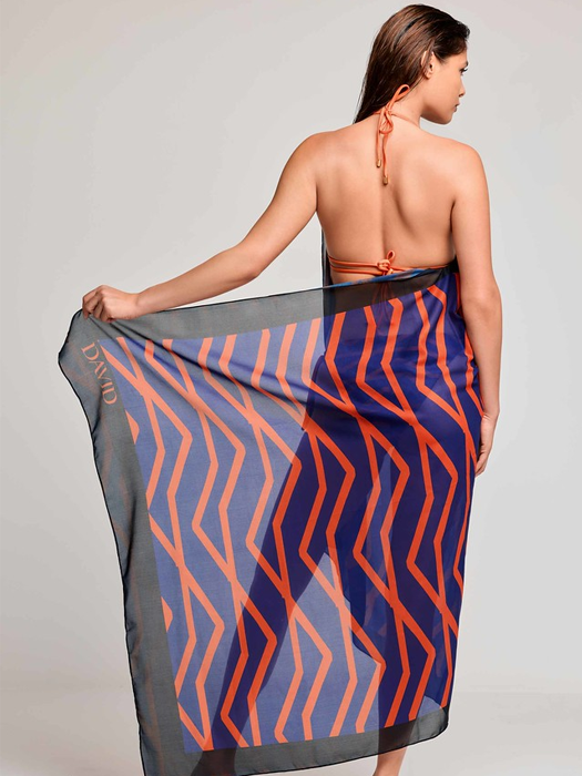 Парео David Shoreline Calm Sarong (Blue)