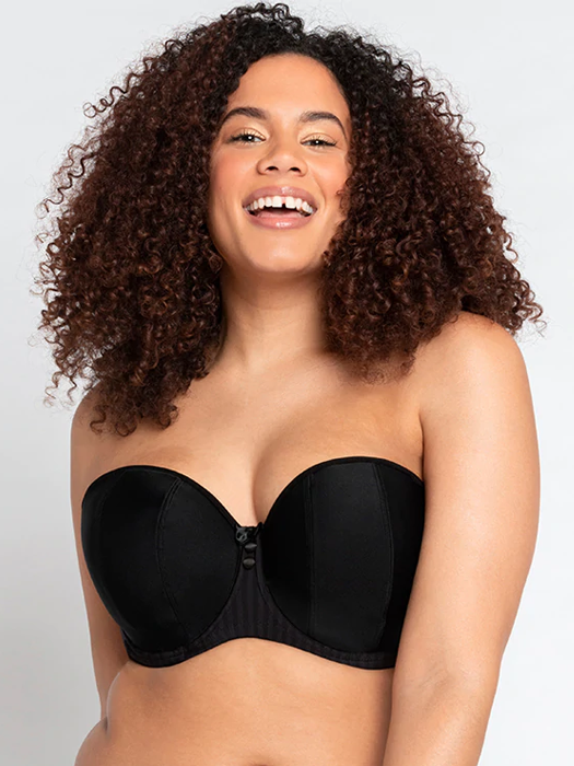 Бюстгальтер Curvy Kate Luxe Strapless (Черный) – фото 1