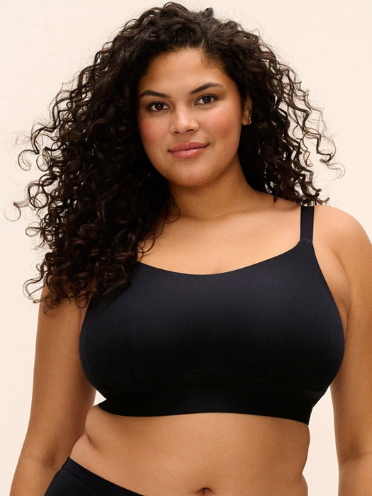 Бралетт без косточек Elomi Downtime Bralette (Черный) – фото 2