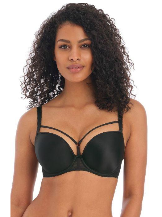 Бюстгальтер с твердой чашкой Freya Awakening Moulded Plunge (Черный) – фото 2