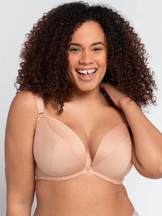 Бюстгальтер Curvy Kate Superplunge Multiway Padded Plunge (Бежевый) – фото 2