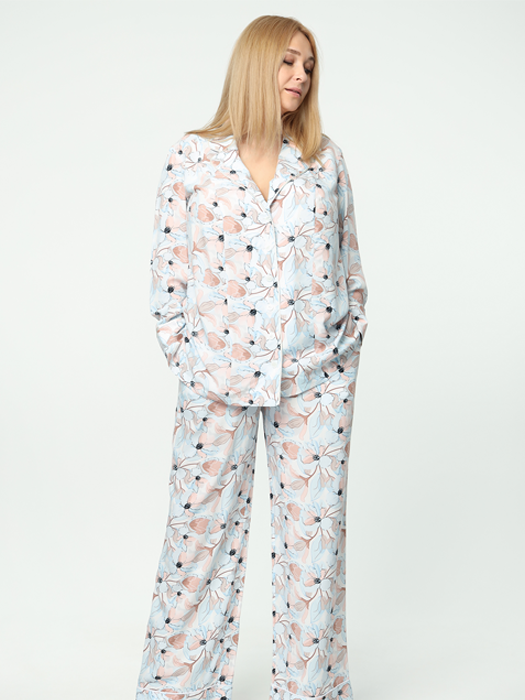 Рубашка домашняя (Светлый принт)