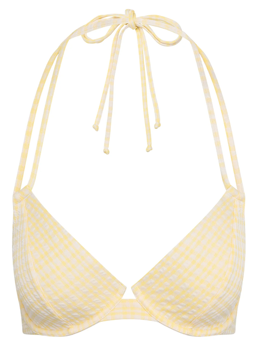 Верх купальника Miss Mandalay Jolie Halter Bikini Top (Желтый) – фото 2