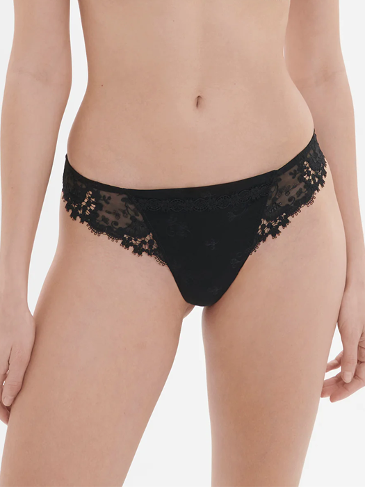 Трусы стринги Simone Perele Wish 12B710 (Черный) – фото 1