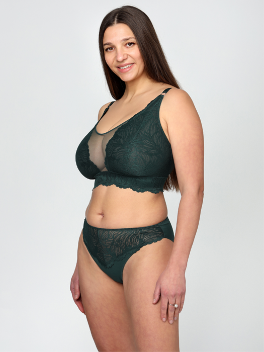 Бюстгальтер без косточек Miss Mandalay Celeste (Forest Green)