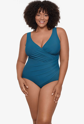 Слитный купальник Miraclesuit Plus Size Oceanus One Piece (Aegean)