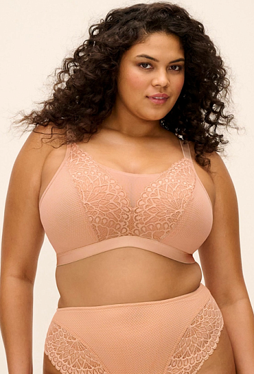 Бралетт без косточек Elomi Tiernie Bralette (Бежевый) – фото 4