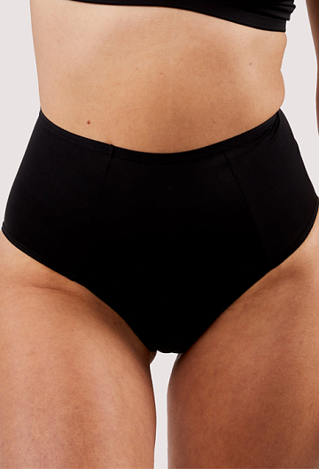 Трусы Second Skin Recycled Highwaist Brief (Black)