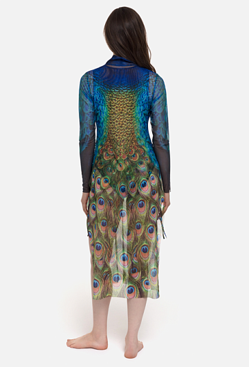 Платье Туника Rodasoleil "Павлин Маюра"