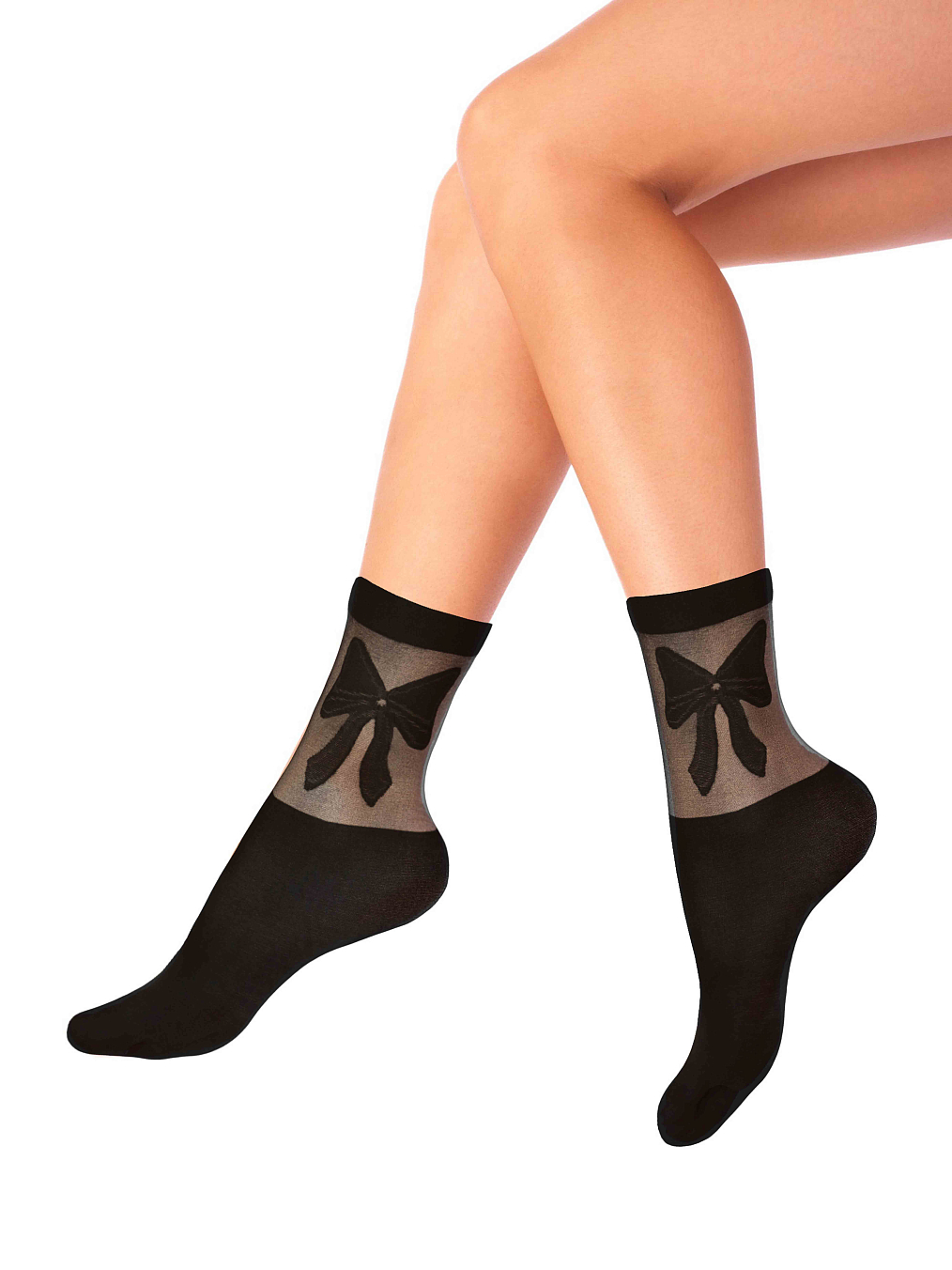 Носки Mademoiselle Ribbon (Черный)