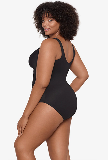 Слитный купальник Miraclesuit Plus Size Oceanus One Piece (Black)